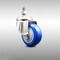 Service Caster 3 Inch 316SS Blue Polyurethane Wheel Swivel 10mm Threaded Stem Caster SCC SCC-SS316TS20S314-PPUB-BLUE-M1015 - alternate 1